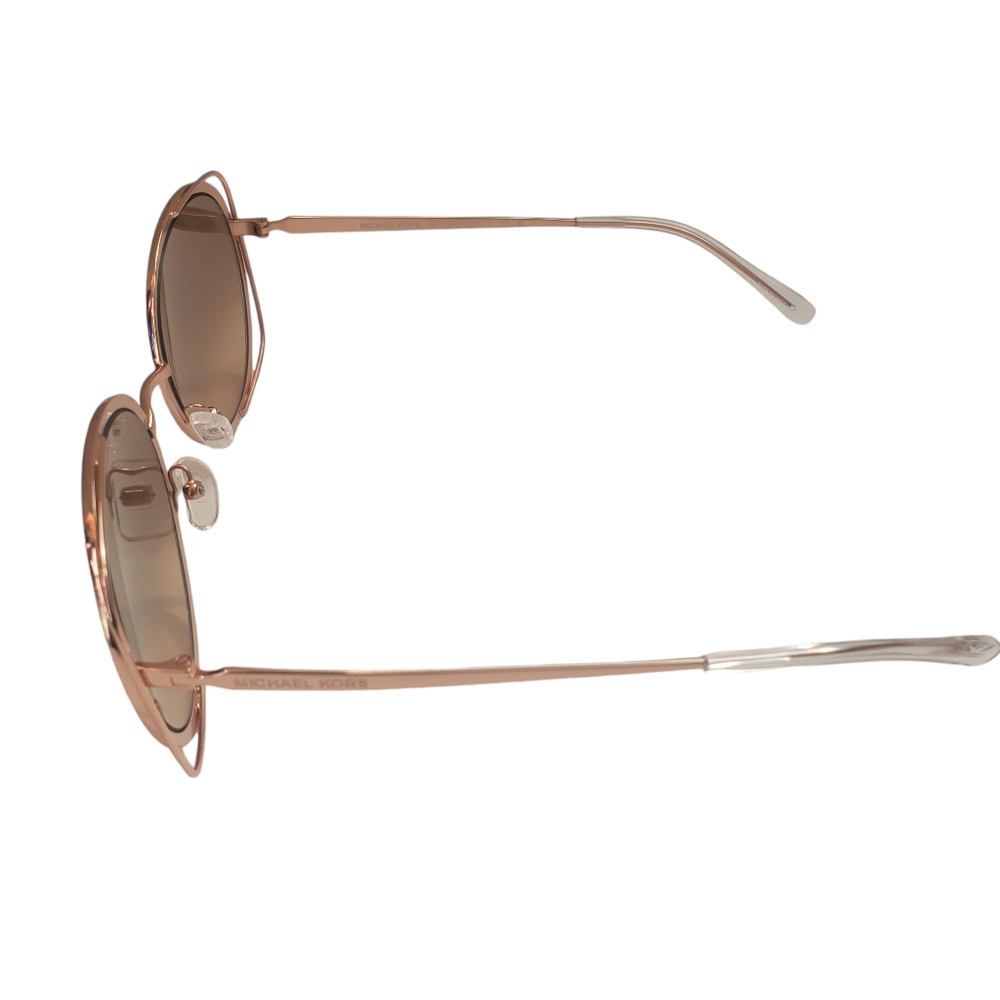 Michael Kors 0MK1118B 11088Z Women's Rose Gold Round Sunglasses - Picture 4 of 9